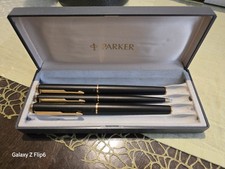 PARKER INSIGNIA Schreibset schwarz Kugelschreiber Füllfederhalter Druckbleistift