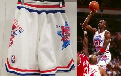 🔥🟥1991 NBA All-Star Game🟦🔥BASKETBALL Shorts Size 40M JORDAN