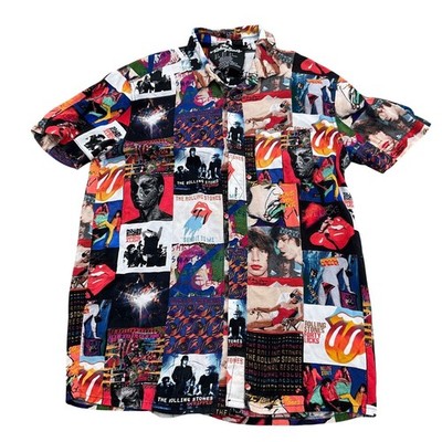 Rolling Stones Shirt Men Small Black Red Rolling Stones Mick Jagger Album Cover
