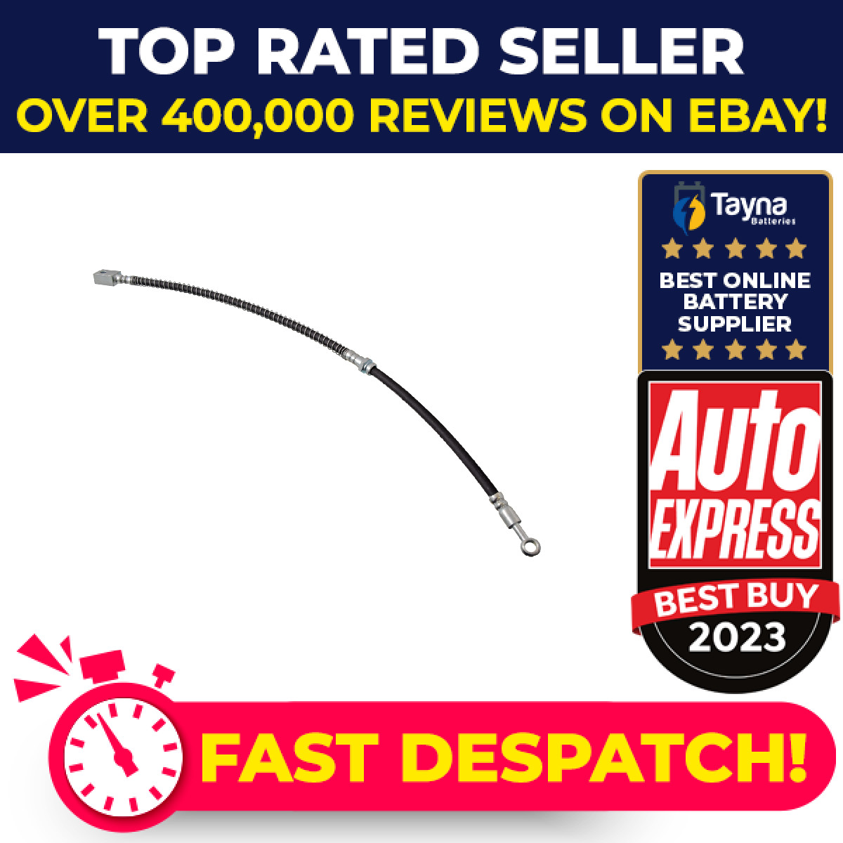 Brake Hose fits SSANGYONG KYRON 2.0D Front Left 05 to 14 D20DT Hydraulic Quality