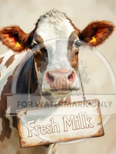 Fresh Milk | A4 Rice Paper | Paper for Decoupage | Decoupage Central
