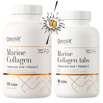 Premium Marine Collagen Type I + Hyaluronic Acid + Vitamin C - Tablets / Capsule
