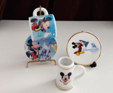 DISNEY - DECORATIVE MINIATURES - CUP/SAUCER - PLATE & MUG