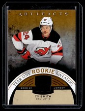 2021-22 Upper Deck Artifacts Year One Rookie Sweaters Ty Smith New Jersey Devils