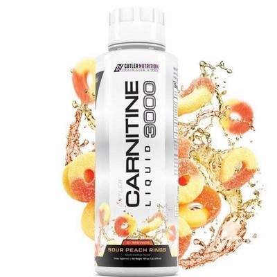 Cutler Nutrition Liquid Carnitine 3000mg for Energy and Metabolism peach Flavor*