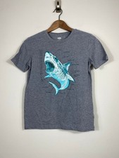 Old Navy Boys Graphic Shark Anatomy T-Shirt Size L 10 12