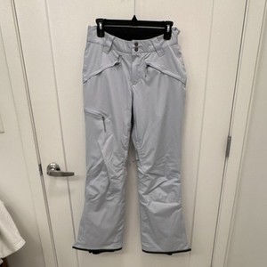Columbia Women's S Light Gray Insulated Snow Pants Ski Snowboarding