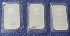 SUNSHINE MINTING (3) 1 OZ .999 FINE SILVER BARS SEALED