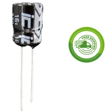 (5x) 220uF - 16V - 105°C - Sealed Electrolytic Radial Capacitor - 227RMR016M-PX