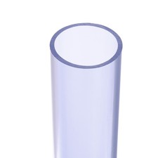 Clear Rigid Pipe 55mm ID 63mm OD 14" for Crafts High Impact Blue
