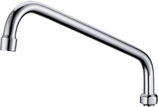 14 Inch Swivel Spout Replacement for Commercial Sink Faucet Stainless Steel Add-