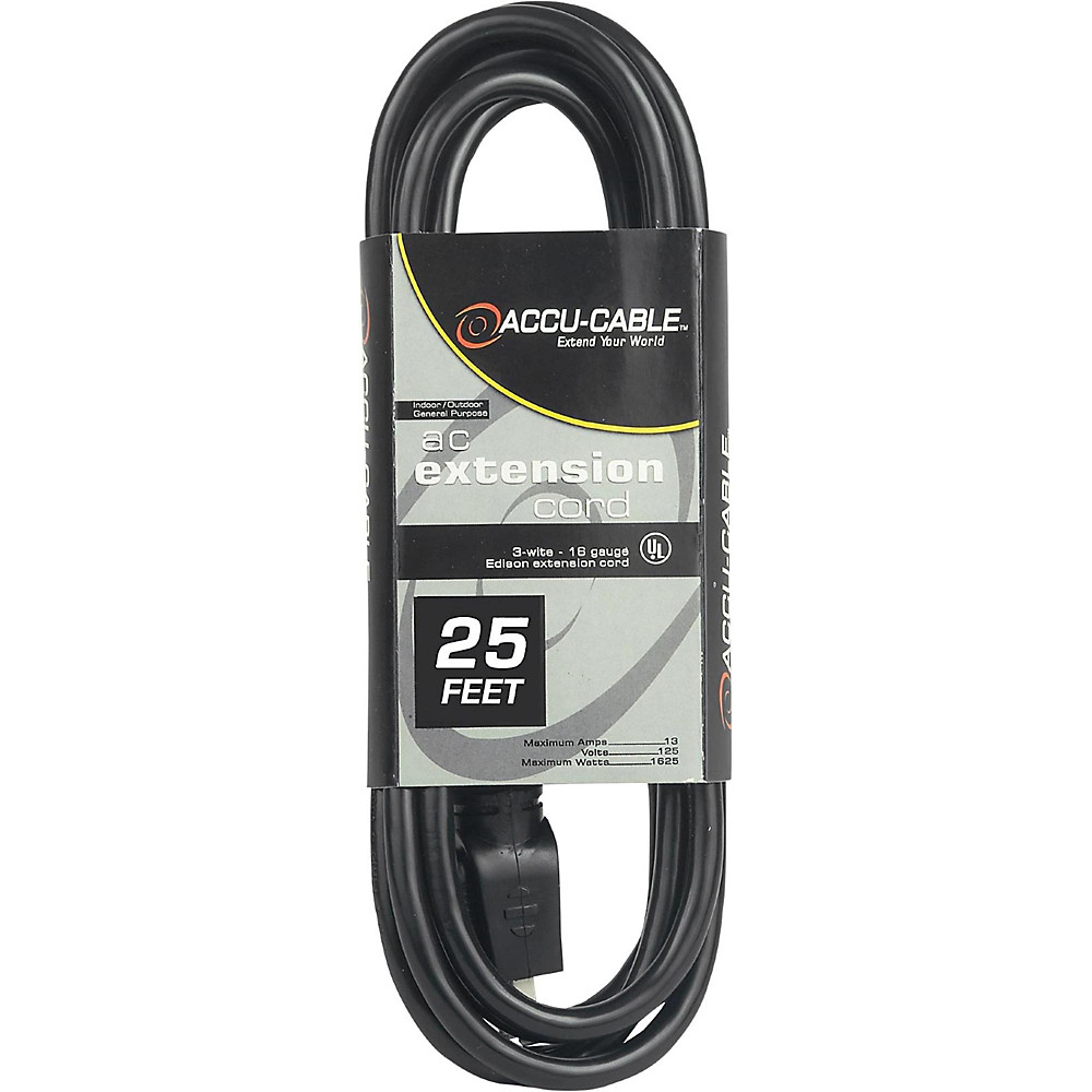 American DJ EC123 12 Gauge IEC Power Extension Cord 50 ft 25 ft 9690₽