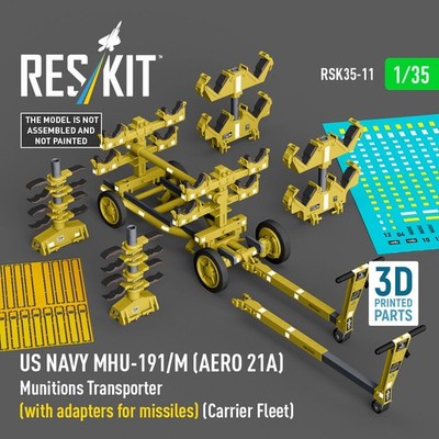 ResKit RSK35-0011 - 1:35 US NAVY MHU-191/M (AERO 21A) Munitions Transporter (wit