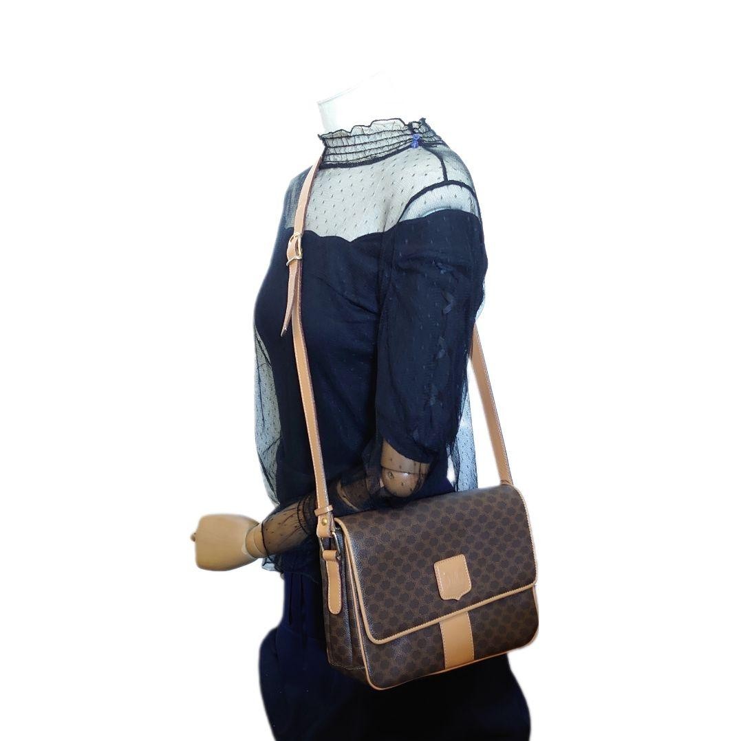 Mint Condition CELINE Macadam Pattern Shoulder Bag - image 10