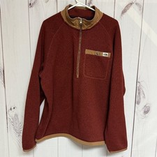 The North Face Gordon Lyons 1/4 Zip Pullover XL Rust Brown EUC