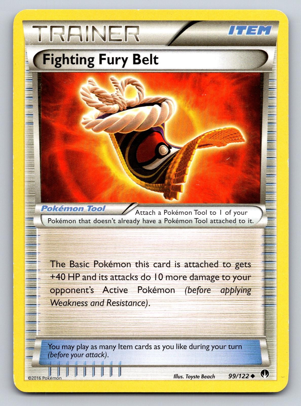 Fighting Fury Belt 99/122 Uncommon BREAKpoint Pokemon Lightly Played