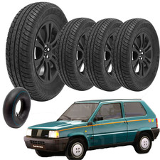 4 Pneumatici +4 CAMERE 135/80 R13 70T M+S 4 STAGIONI VEERUBBER VTR312 FIAT PANDA