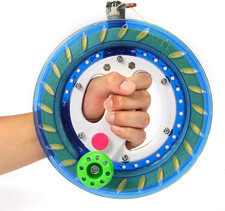 Kite Reel and Line - 8 Inch Dia with 1000ft High Strength String, Locking Spool