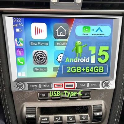 2+64GB Für Porsche 911 996 986 Boxster Autoradio Navi Carplay Android Auto 2 DIN