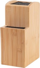 Vencier Bamboo Knife Block Universal Kitchen Holder Stand Fibre Rod Organiser