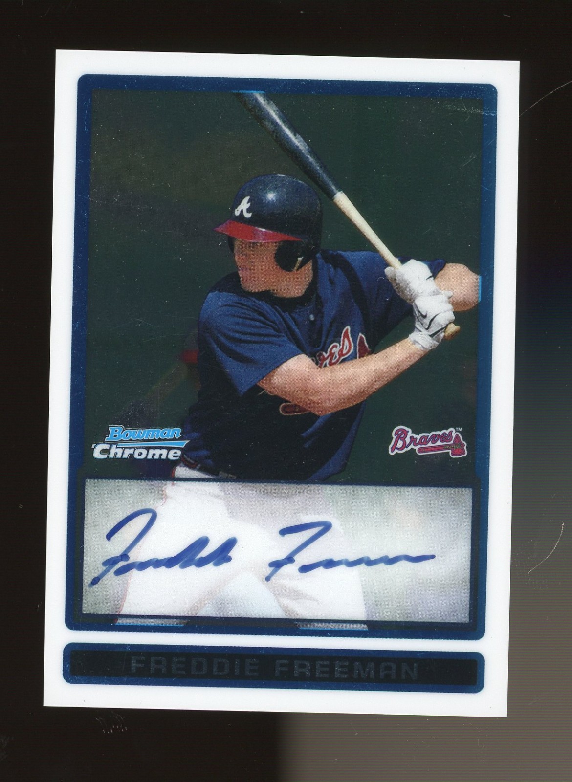 2009 Topps Bowman Chrome FREDDIE FREEMAN 1st time auto BCP101 NM