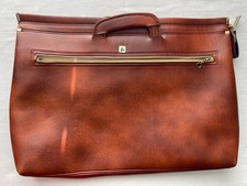 vintage American Portfolio Co. slim brown leather briefcase portfolio bag