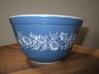 Vintage Pyrex Blue Colonial Mist Mixing Nesting Bowl # 401 USA 750 mL