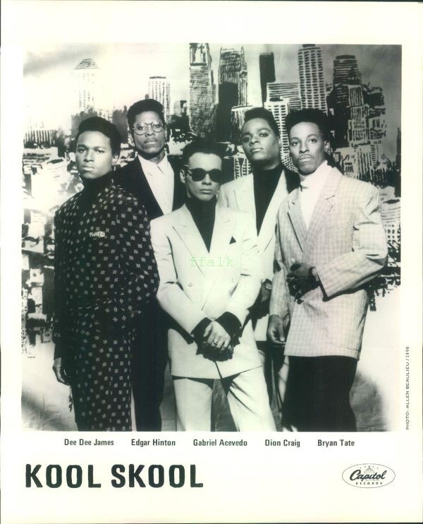 Press Photo: KOOL SKOOL 8x10 B&W 1990