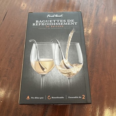 Final Touch Beverage Chilling Wands, Set of 2 MSRP $50