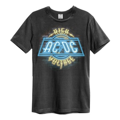 ACDC Plug Me In Rhinestone T-Shirt - Black Wash Fashion Nova, Screens Tops and B