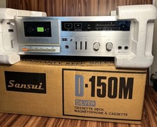 Vintage Sansui D-150M Stereo Cassette Tape Recorder Player Deck.