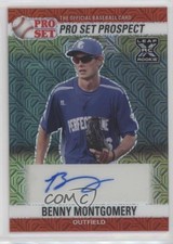 2021 Leaf Pro Set Metal 1990 Base Red Mojo Benny Montgomery #PS0-BM1 Auto 0i21