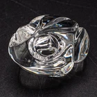 Steuben Glass Crystal #5510 Frog Hand Cooler Paperweight Figurine 2 1/2"