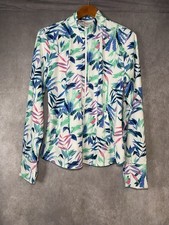 TOMMY BAHAMA CAMPANULA TROPICAL Long Sleeve Full Zip Golf Jacket XL