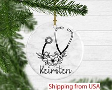 Nurse Ornament Gift for a Nurse Christmas Gift Personalized Christmas Ornamen...
