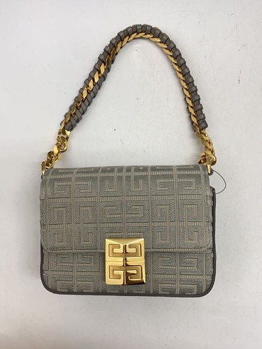 GIVENCHY Shoulder bag 24 years model 4g small chain Cotton Gray Used