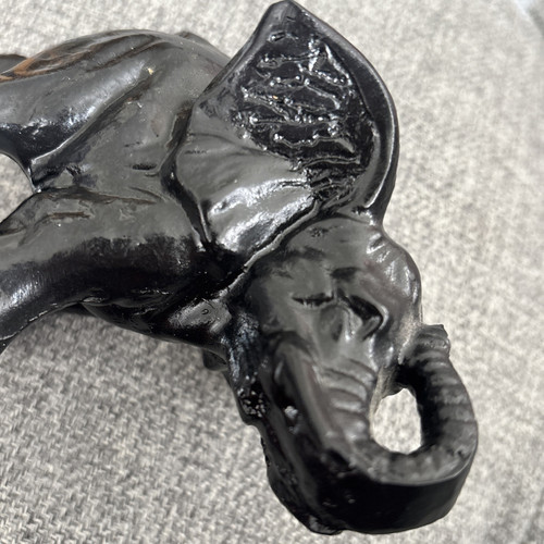 Schwarzafrikanischer Elefant Figur H 3" - Resin - - Bild 11 von 14