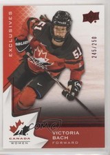 2020 Upper Deck Team Canada Juniors Women's WC Exclusives /250 Victoria Bach ye8