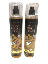 Set of 2 Bath and Body Works Iced Lemon Pound Cake Fine Fragrance Mist Spray
