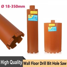 18-350mm Pipe Drill Wet 370mm Diamond Core Wall Floor Drill Bit Deep Hole Saw