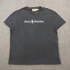 Polo Ralph Lauren Shirt Mens Extra Large Gray Graphic Print Polo Classic New