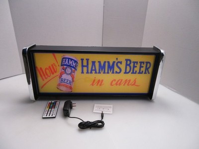 Hamm's Beer in cans LED Display lighted sign lightbox Wall hanging Light