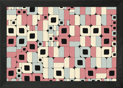 Geometrisches Muster gerahmtes Wandbild Poster Leinwanddruck Bild