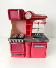 Our Generation Gourmet Kitchen Pink Doll Playset 18 Doll Furniture No Fridge