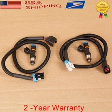 2 Set Fuel Injector w/Harness For Polaris RZR/Ranger 800 Crew 800 XP 800 1204318