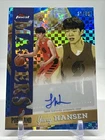 Yang Hansen 2025-26 Topps Finest Masters Auto RC Refractor Blue X-Fractor #/99