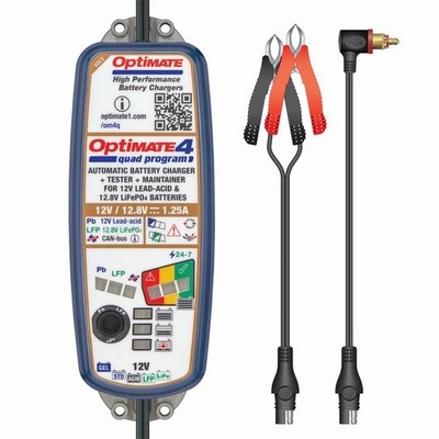 Tecmate OptiMate 4 Dual Premium Can-bus 12V Batterie Ladegerät Erhaltungsgerät