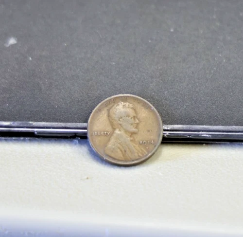 1914 D US Lincoln Cent 1c Key Date Fine