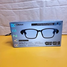Razer Anzu Smart Glasses Bluetooth Black Polarized Sunglass Lens Bundle S/M