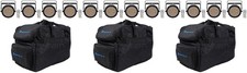 12 Chauvet DJ EZPAR 64 RGBA ILS Rechargeable RGBA LED Par Wash Up-Lights Bags